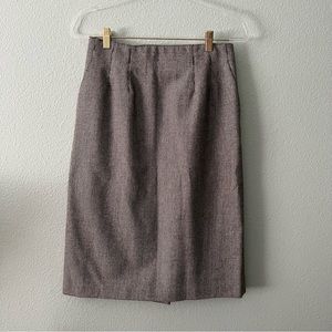 Vintage Evan Picone Houndstooth Tweed MIDI Pencil Skirt Sz 10